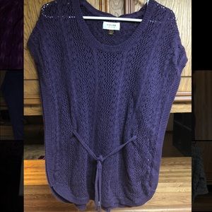 Sonoma poncho style knit top size small